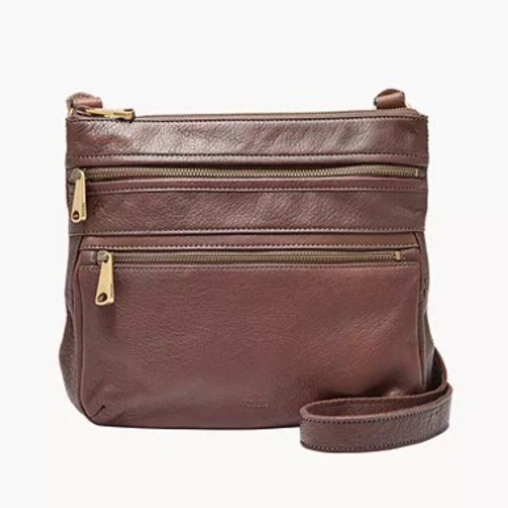 Fossil Explorer Crossbody - Espresso